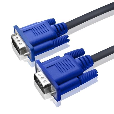 Cable World 15 Pin Male to Male 1.5 Meter VGA Cable for Computer ...
