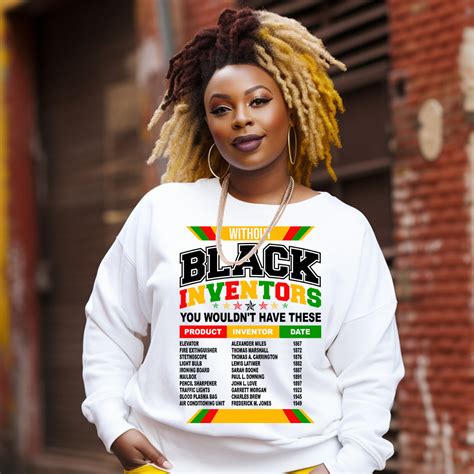 Black Inventors Colors DTF Transfer – dtftransfers247