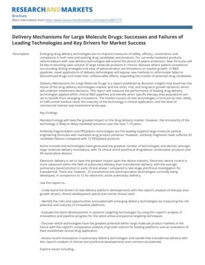 Fillable Online Delivery Mechanisms for Large Molecule Drugs Successes ...