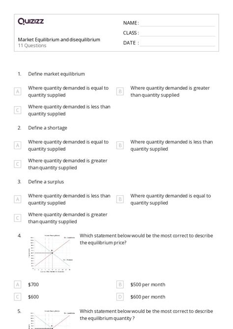 50+ shortage and surplus worksheets for 11th Class on Quizizz | Free ...