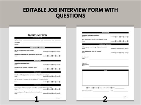 Image result for Interview Questions Form