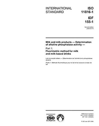 ISO 11816-1:2006, Milk and milk products - Determination of alkaline ...