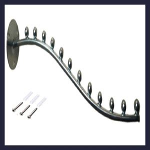 Q1 Beads 1 Pc. Steel 12-pin Wall Drope Hanger for Clothes Display in ...
