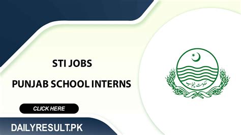 STIs Portal Punjab School Interns schools.punjab.gov.pk