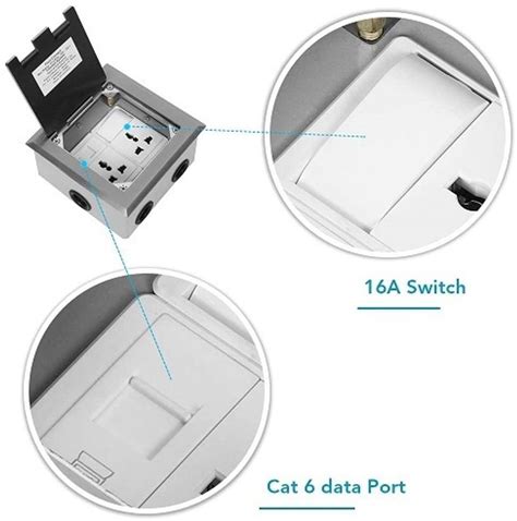 techut Electrical floor box/stanless steel floor box ega box flush ...
