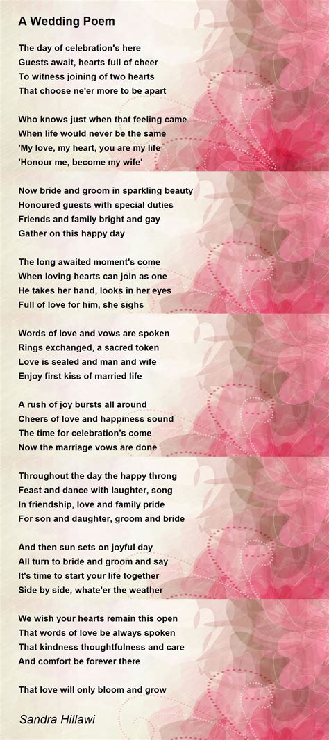 Wedding poems for him | Beachweddingtips.com