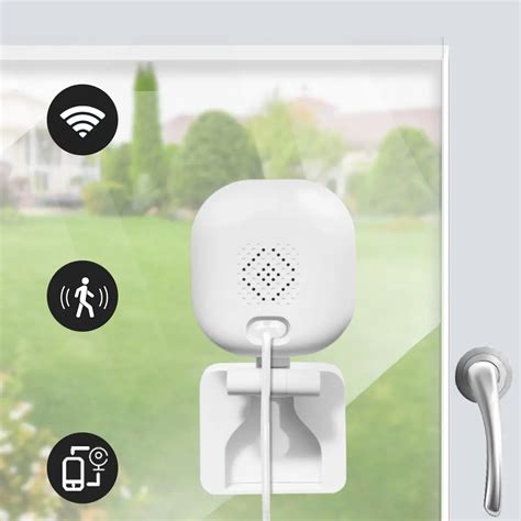 2.4GHz WiFi Smart Window/Wall Camera,24/7 Monitoring Indoor Outdoor ...