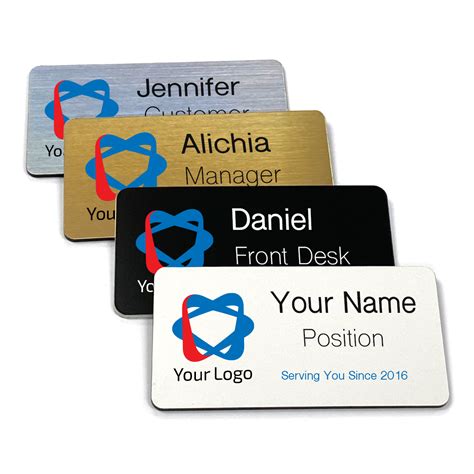 Magnetic Name Tags & Badges - Custom Full-Color UV Print