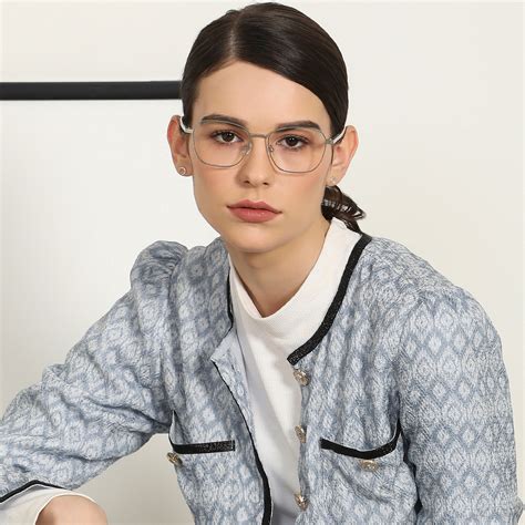 Buy Blue Block Phone Computer Glasses: Silver Transparent Full Rim ...