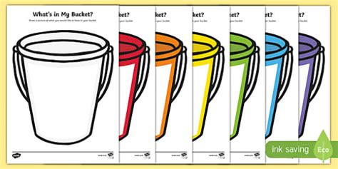What's in My Bucket? Worksheet / Worksheet