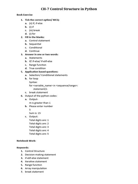 Image result for Control Structure Python
