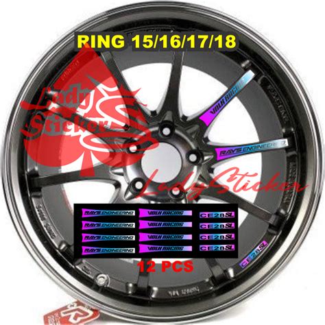 Jual STICKER VELK CE28 STICKER STIKER VELK MOBIL VOLK RACING RAYS ...