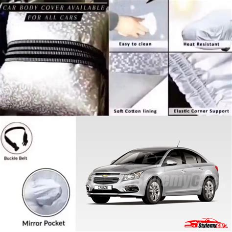 Chevrolet Cruze Waterproof Body Cover with UV Rays Projection - Stylemycar