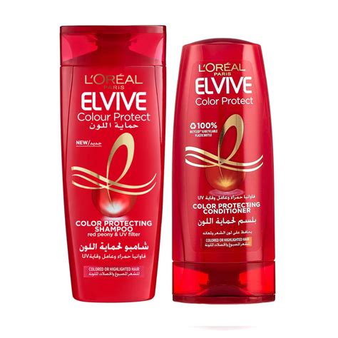 LOreal Paris Elvive Colour Protect Shampoo 400 ml + Conditioner 360 ml ...