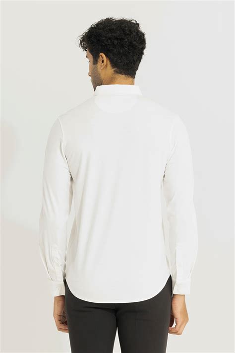 Buy Men's Superflex White Shirt Online | SNITCH