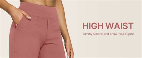 G4Free Wide Leg Pants for Women Yoga Dress Pants with Pockets High ...