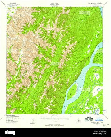 Unalakleet alaska map hi-res stock photography and images - Alamy