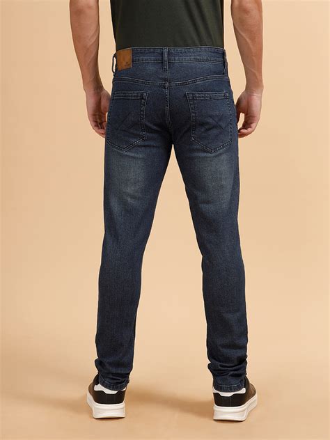 Casual Slim Fit Jeans | Dark Blue – Wrogn