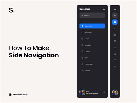 Image result for Modern Side Navigation