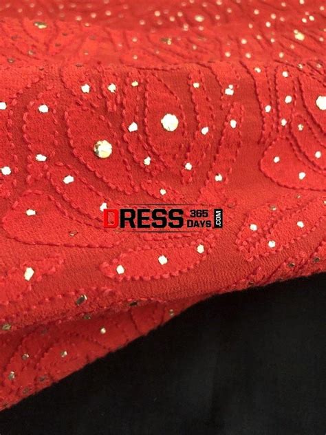 Heirloom Pick Red Chikankari and Kamdani Work Saree – Dress365days