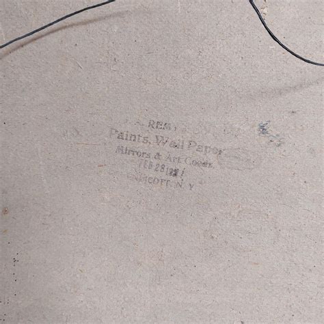 Antique Bubble Glass Frame With Picture Depicting Hunter, Hunting Dog ...