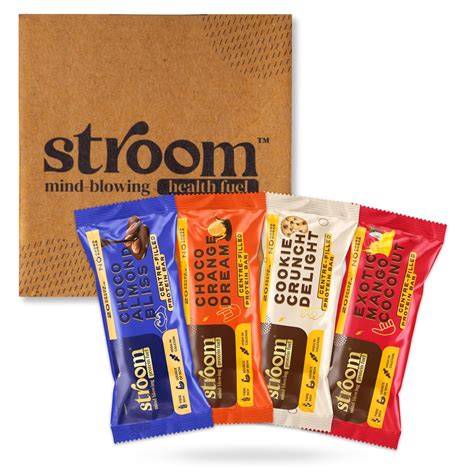 STROOM Asia's First Centre Filled Protein Bars | 20g Protein (5 Bars ...
