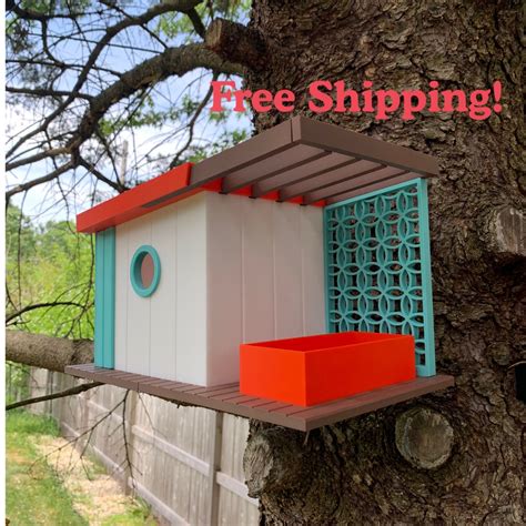 Custom 3D Printed Birdhouses and Bird Feeders - Mid Century Modern ...