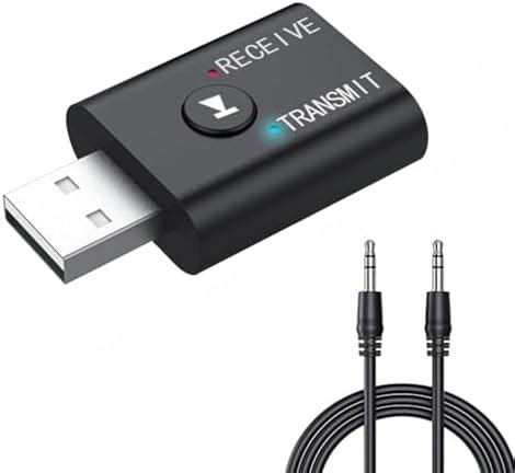 Amazon Basics 2 in 1 Bluetooth 5.0 Transmitter Receiver | 3.5mm Stereo ...