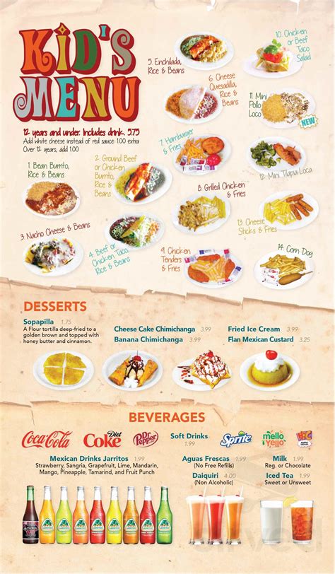 Los Potros Mexican Restaurant menus in Collegedale, Tennessee, United ...