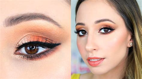 Image result for All Orange Makeup Tutorial