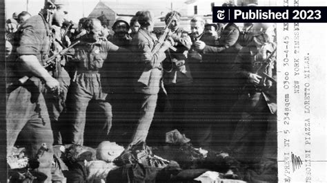 An Exclusive Look at a Dictator’s End - The New York Times