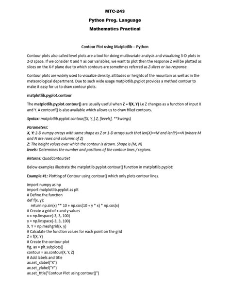 Image result for Matplotlib Contour Plot Examples