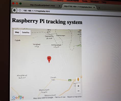 Raspberry Pi GPS 的图像结果