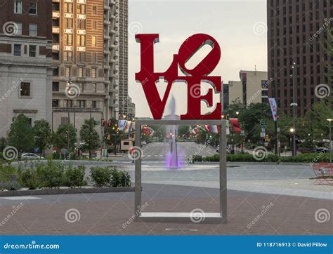 Reproduction of Robert Indiana`s Love Sculpture in John F. Kennedy ...