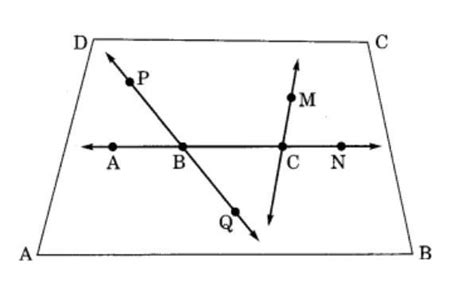 Using the given figure, name the following: (a) Line containing point M ...