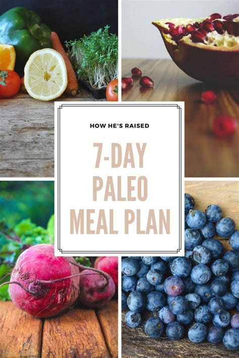 7 day paleo meal plan – Artofit