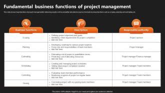 Image result for Project Management Functions