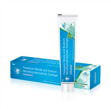Calcudine Toothpaste - Potassium Nitrate and Sodium Monofluorophosphate ...
