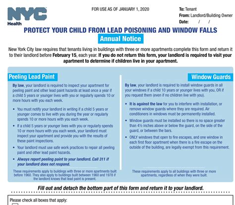 2025 Windows guard and lead paint notice