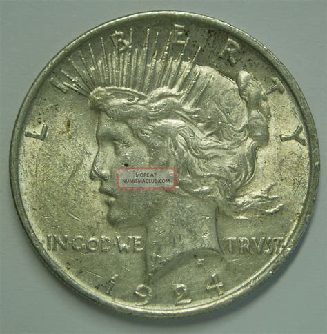 1924 P Peace Dollar 90% Us Silver
