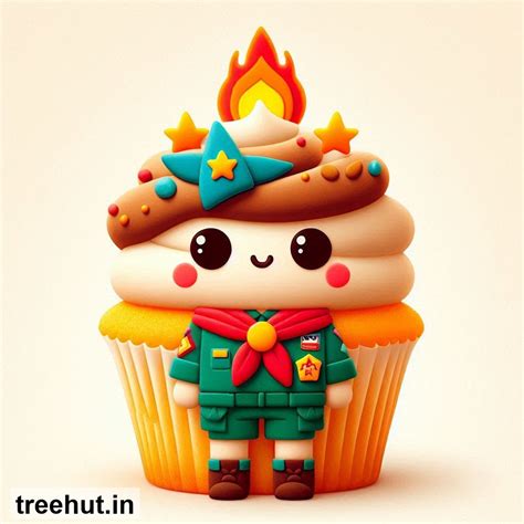 Scouts Cupcake Decoration Ideas for Café, Party Cupcake Ideas, Mini ...