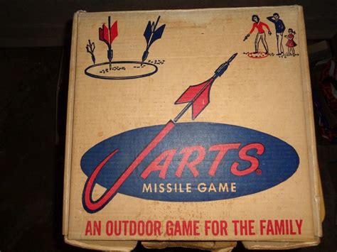 Jarts Missile Game Lawn Darts BOX ONLY 70s Outdoor Family Game ...
