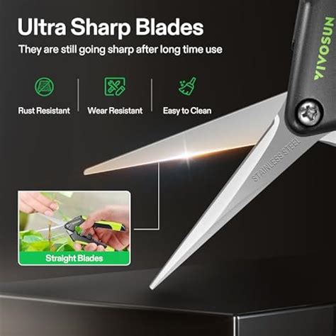 VIVOSUN Gardening Scissors, 6.5 Inch Hand Pruner India | Ubuy