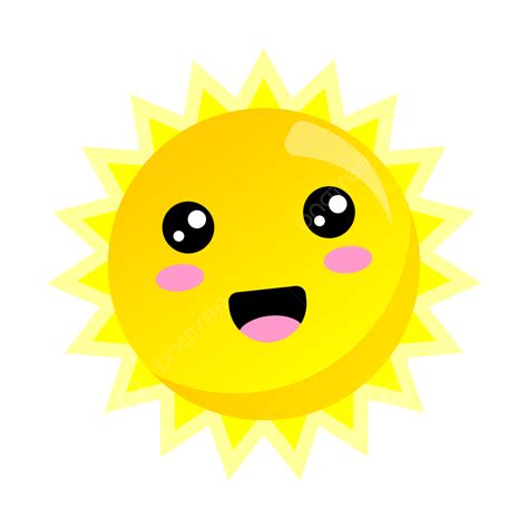 Happy Sun Cute Clipart Cartoon, Sun Clipart, Cute Clipart, Happy ...