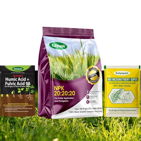 katyayani Water Soluble NPK 20 20 20 Fertilizer Complete Plant Food for ...