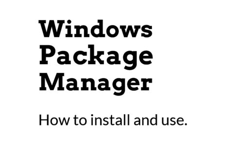 Image result for Windows Package Management