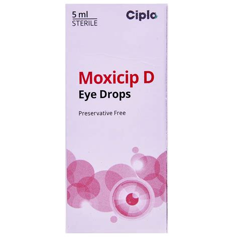 Moxicip D Eye Drops 5ml | Uses, Side Effects, Price | Apollo Pharmacy