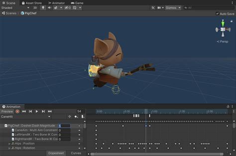 Unity Dash Tutorial 的图像结果