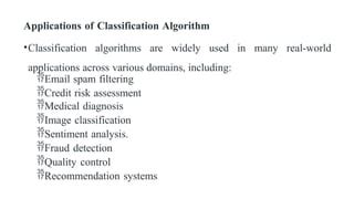 Classification Applications 的图像结果