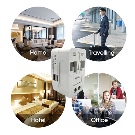 All-in-One Universal Worldwide Travelling AC Adaptor Plug (AU / UK / U ...